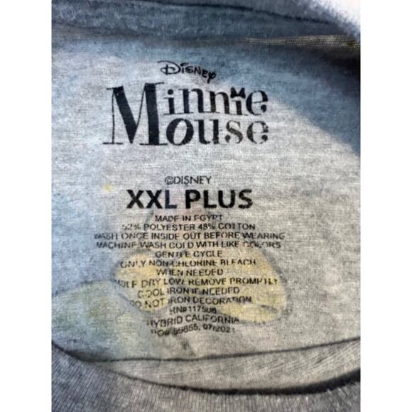 Disney Minnie Mouse Girls XXL Long Sleeve Shirt Gray Unicorn & Rainbow - Picture 3 of 5